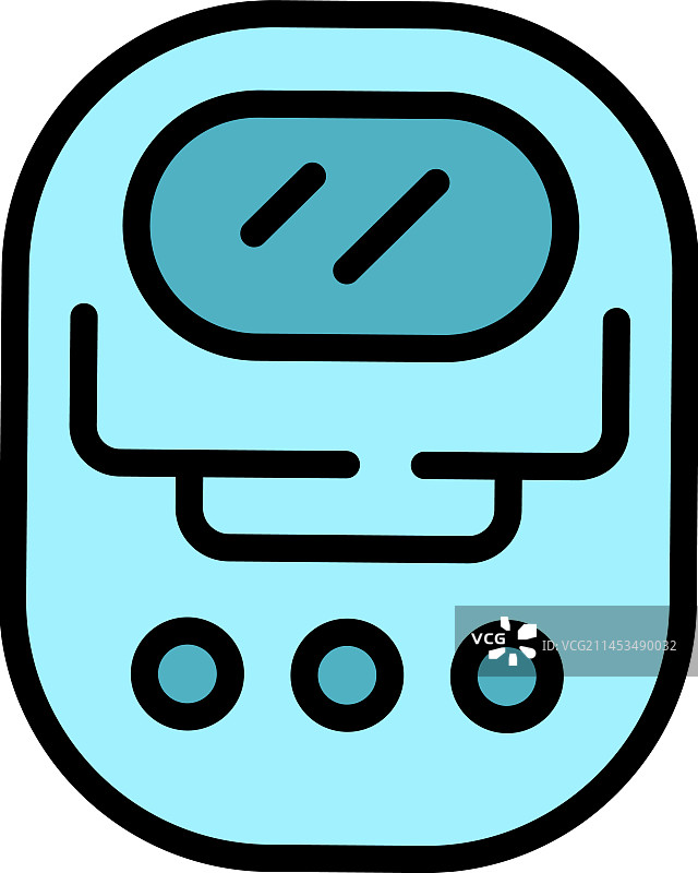 扁平化小面包机图标图片素材