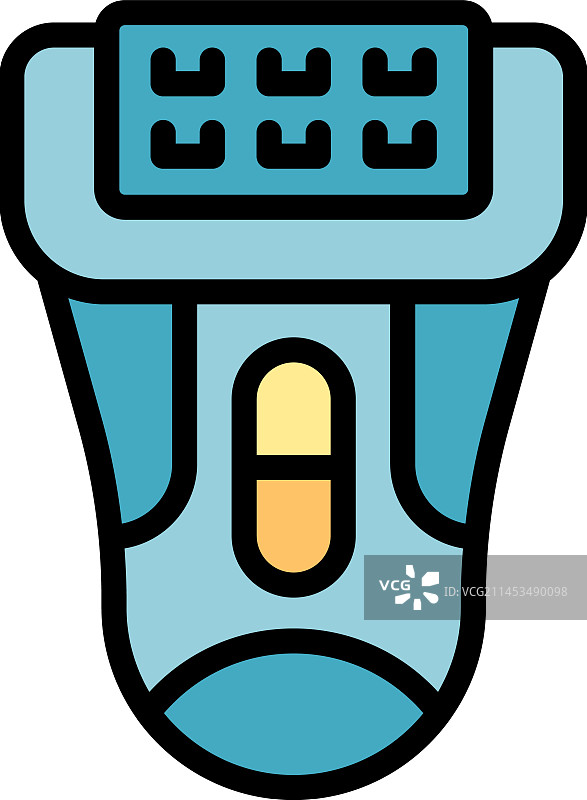 脱毛器扁平图标图片素材