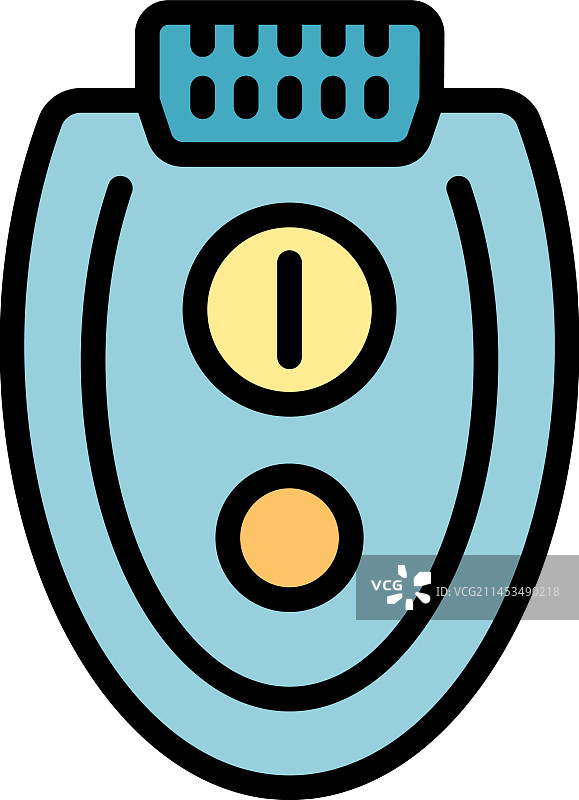 移除脱毛器扁平图标图片素材