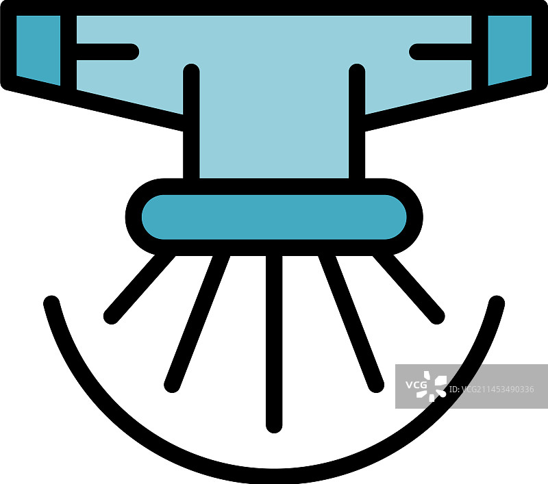 自动喷水器扁平图标图片素材