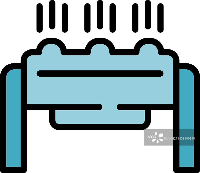 农用洒水器图标扁平风格图片素材