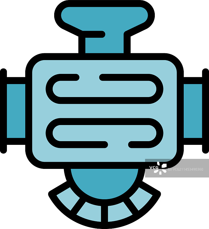 水泵灌溉扁平图标图片素材