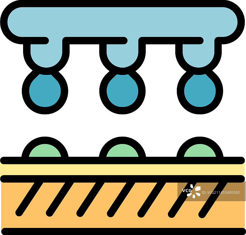 自动农场扁平图标图片素材