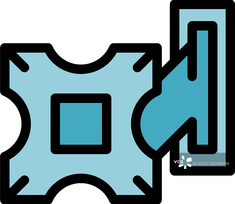 房屋屏幕图标（扁平风格）图片素材