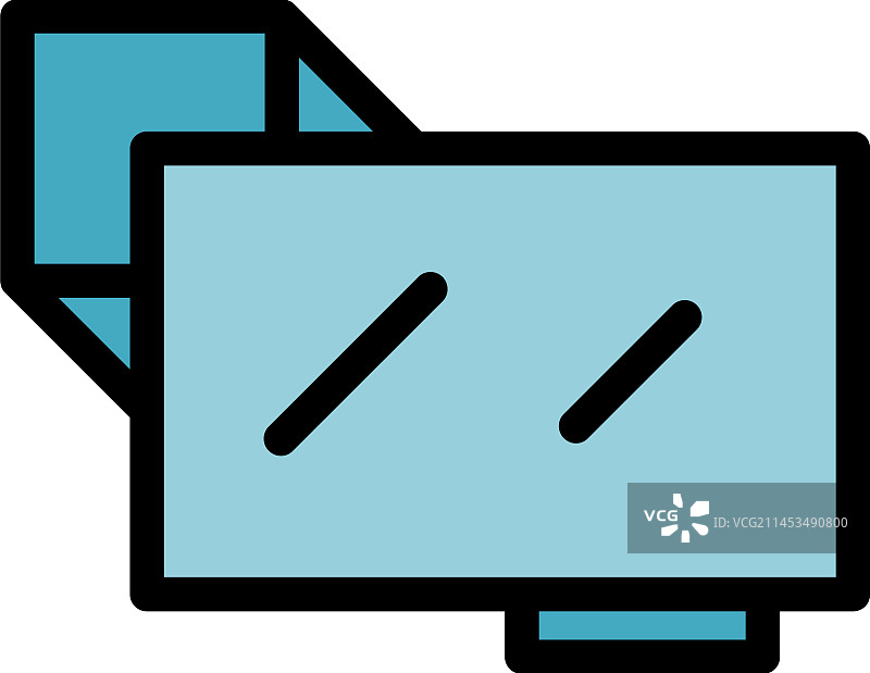 扁平风格电视图标图片素材