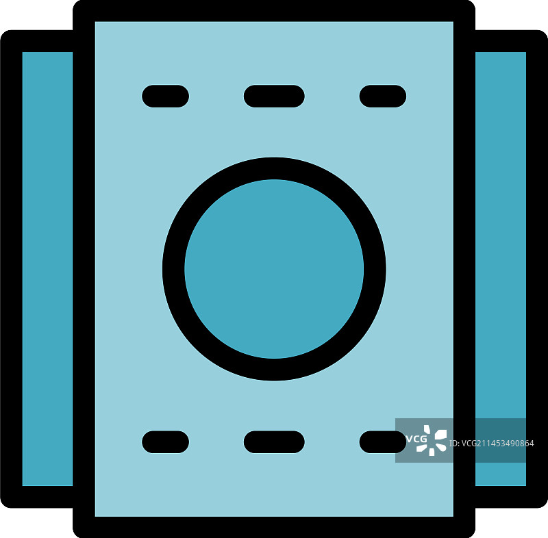 钻孔电视支架图标（扁平风格）图片素材