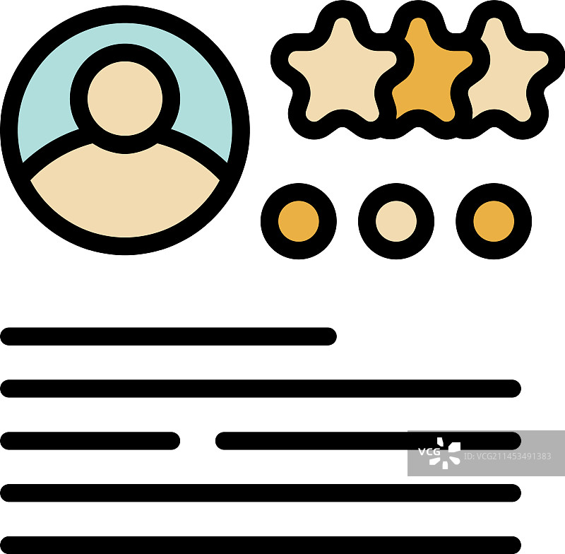 在线评论扁平图标图片素材