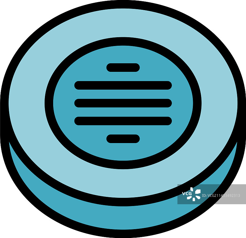 钥匙烟雾探测器扁平图标图片素材