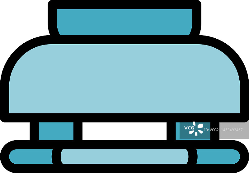 更换烟雾探测器扁平图标图片素材