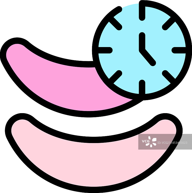 眼贴扁平图标图片素材