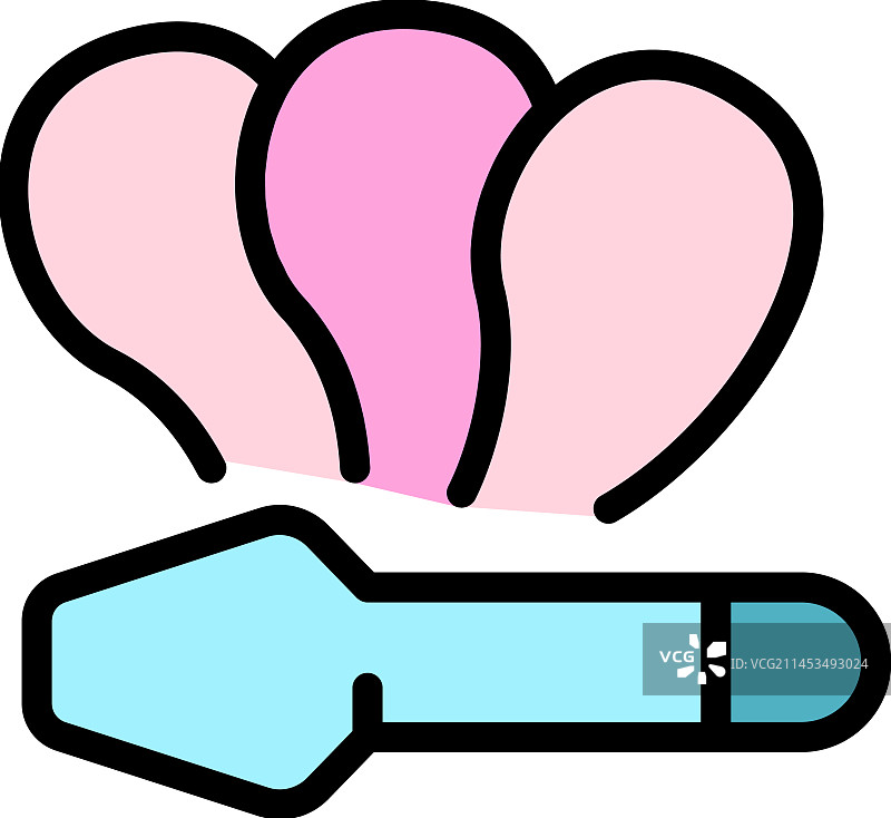 眼罩模型扁平图标图片素材