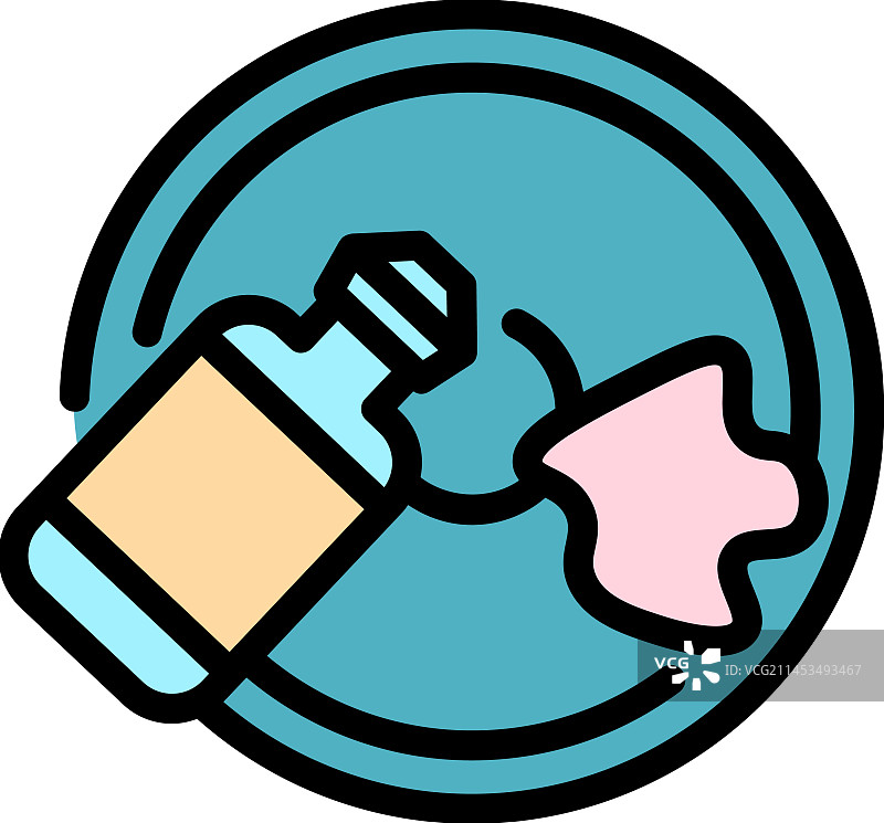 餐具洗涤扁平图标图片素材