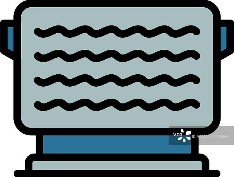 燃气散热器扁平图标图片素材