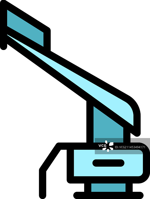 电动塑料修剪器扁平风格图标图片素材