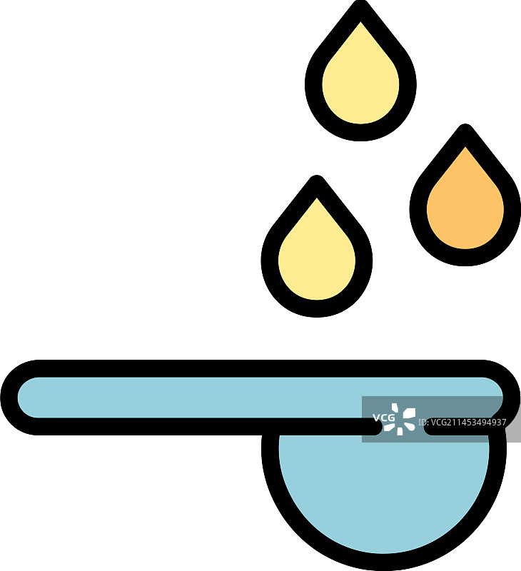 糖浆避孕图标（扁平风格）图片素材