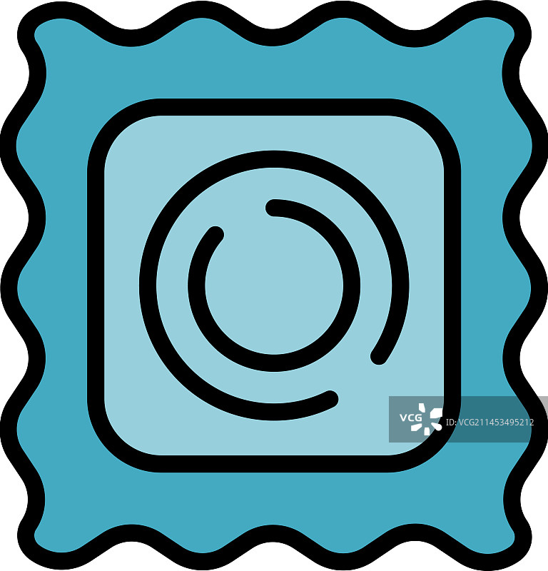 避孕套包装图标扁平图片素材