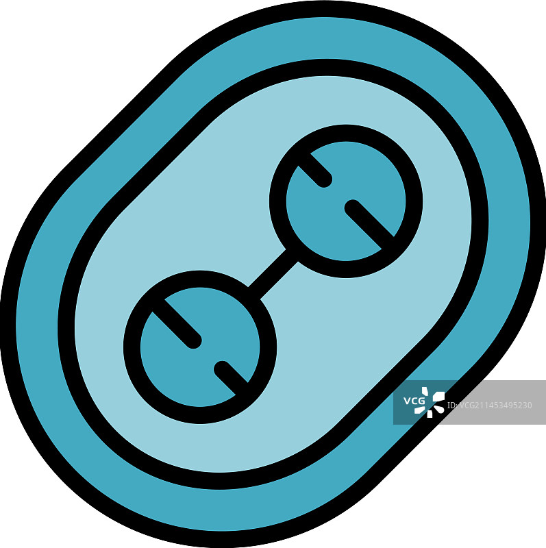 女性避孕图标（扁平风格）图片素材