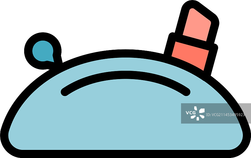 扁平风格化妆包图标图片素材