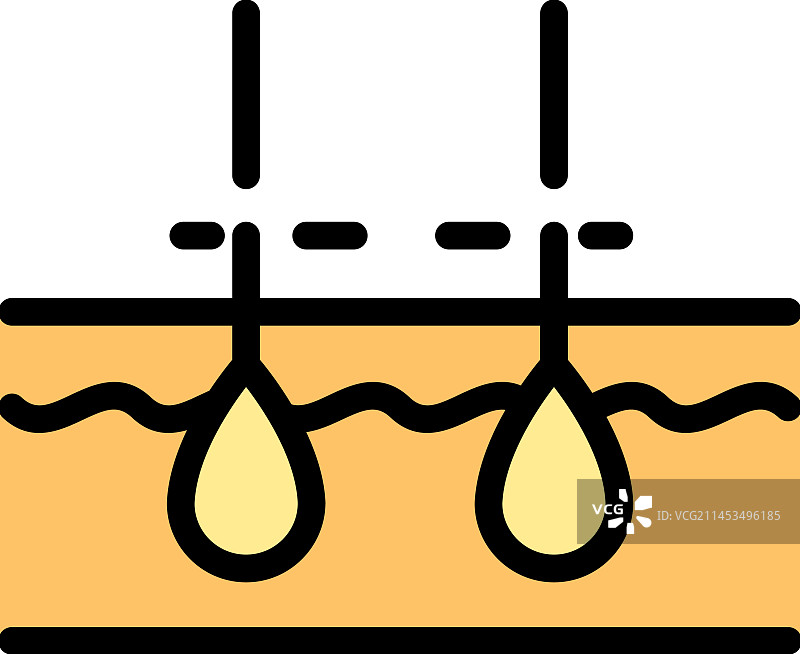 扁平风格脱毛图标图片素材