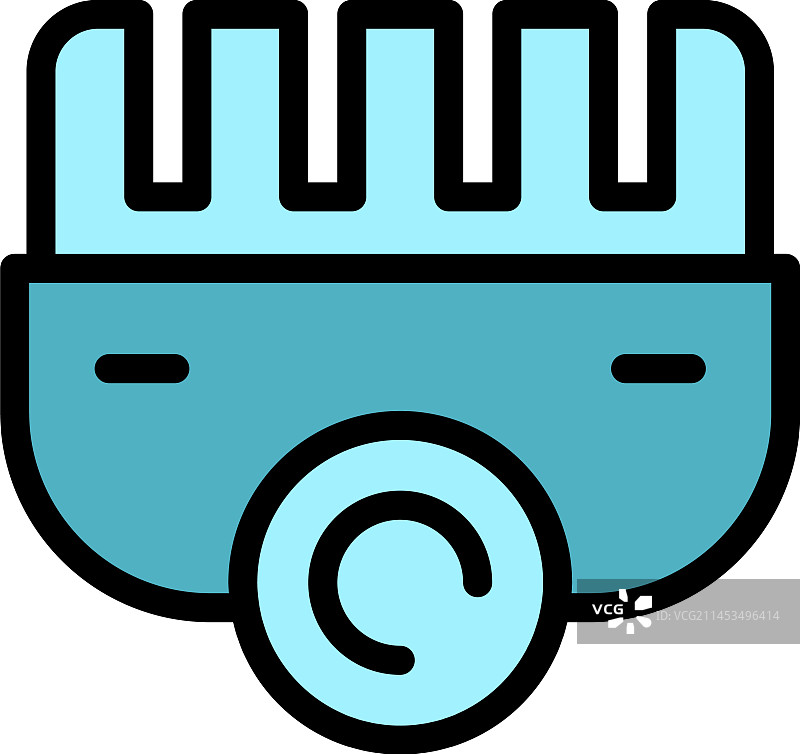 化妆品修剪器图标扁平图片素材