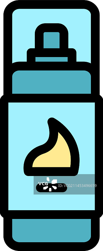 剃须泡沫扁平图标图片素材