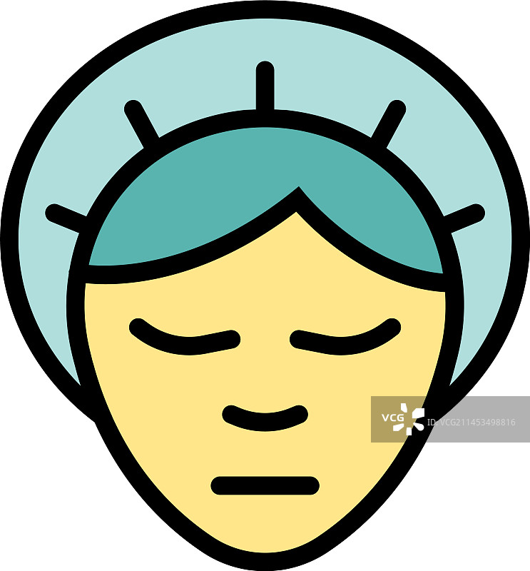 扁平风格美颜图标图片素材