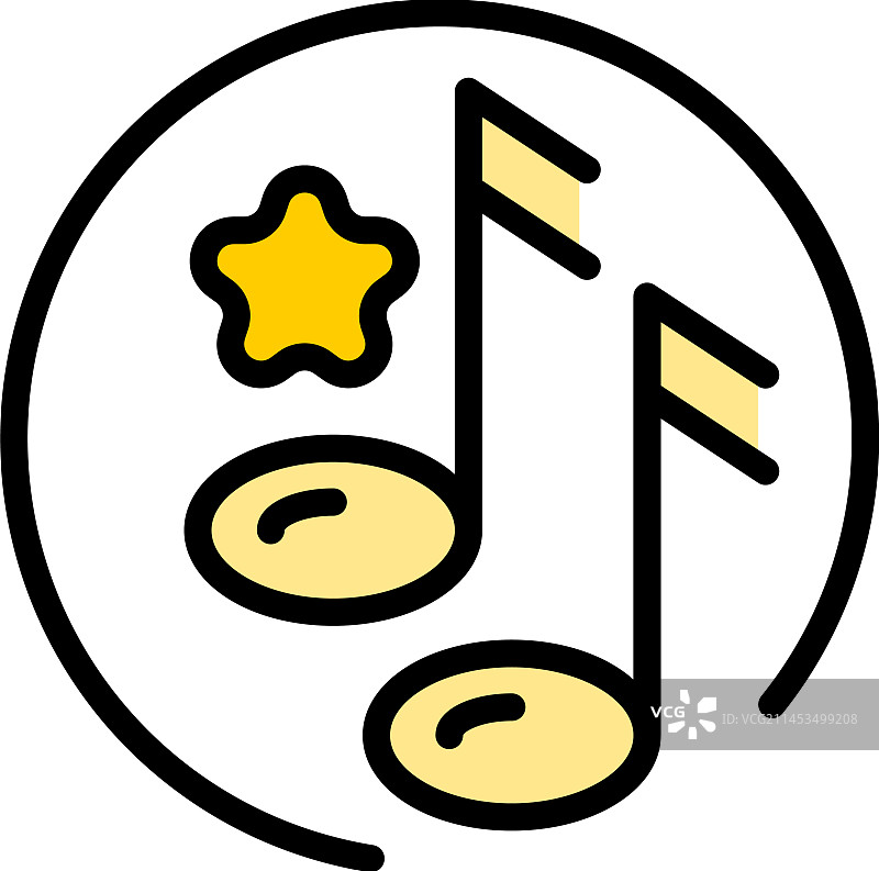 音乐VIP活动扁平图标图片素材