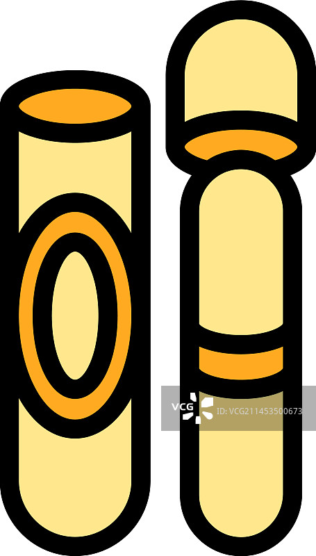 扁平古巴雪茄图标图片素材