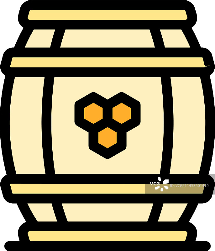 蜂蜜桶图标图片素材