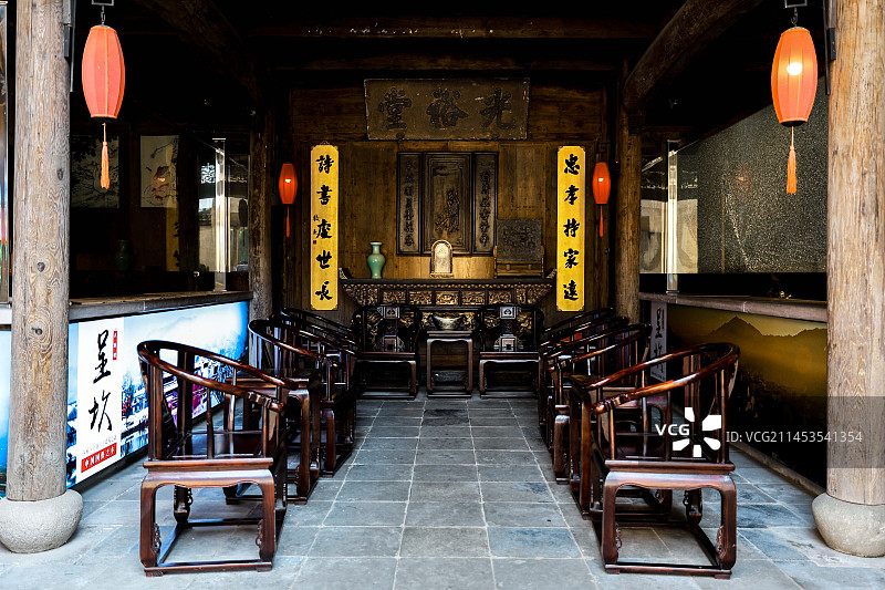 黄山呈坎风景图片素材