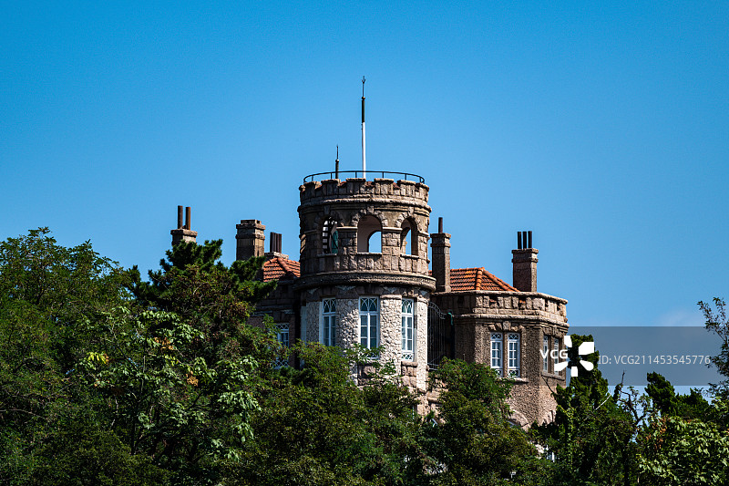 第二海水浴场的古堡图片素材