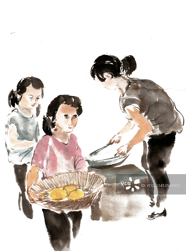 家中蒸馒头图片素材