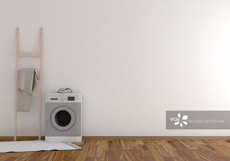 洗衣房内部空间图片素材