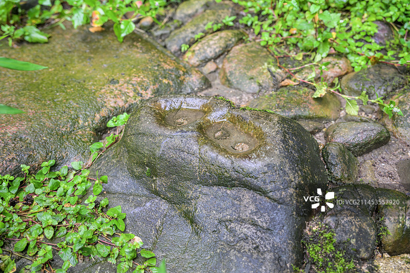四川省文物保护单位大相岭古道遗址荥经茶马古道原始石板路石头路图片素材