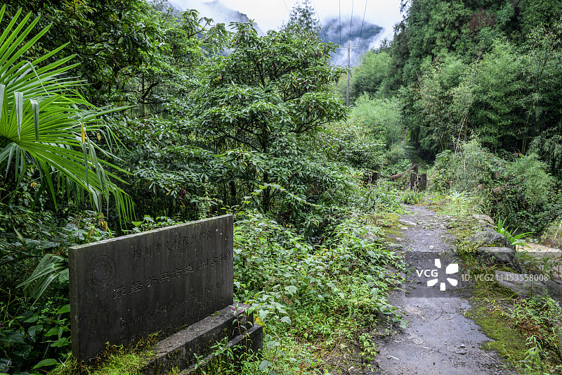 四川省文物保护单位荥经茶马古道周公桥图片素材