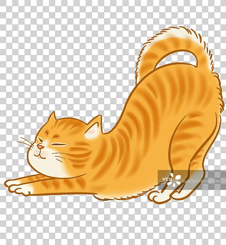 可爱橘猫元素图片素材