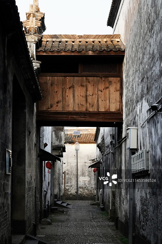 绍兴嵊州崇仁古镇图片素材