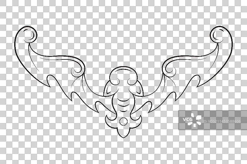 蝙蝠纹样图片素材