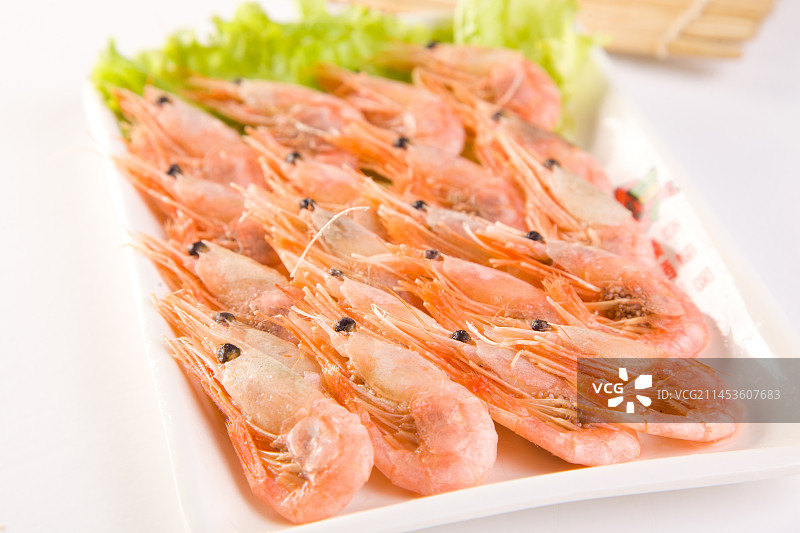 生鲜北极冰虾图片素材