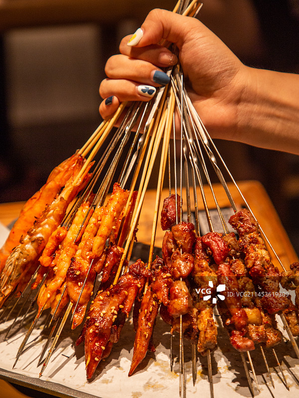 烧烤烤肉烤串图片素材