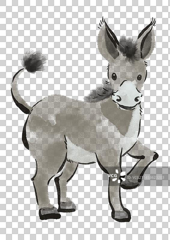 驴插画元素图片素材