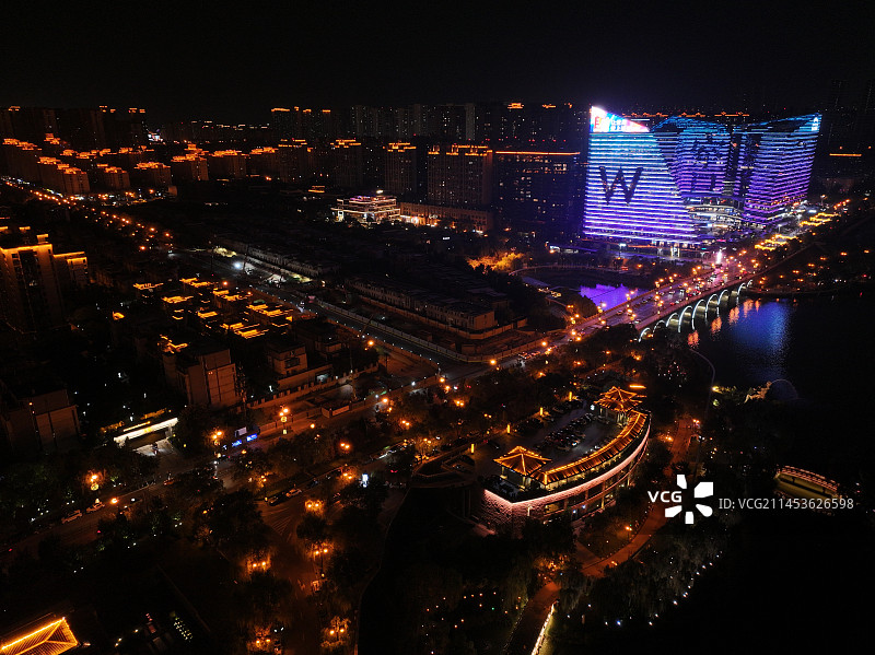 西安曲江池遗址公园图片素材