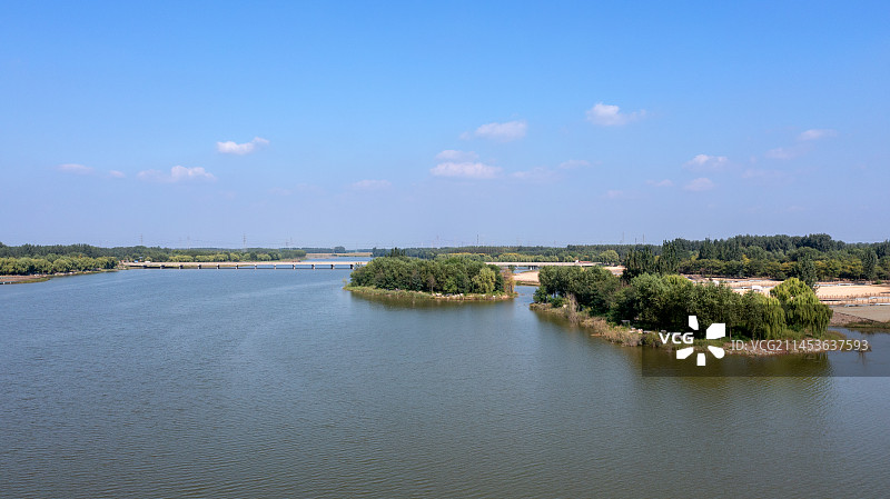 山东高密胶河国家湿地公园图片素材