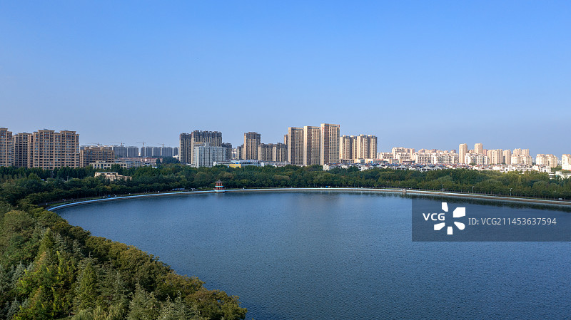 山东高密市城市风光图片素材