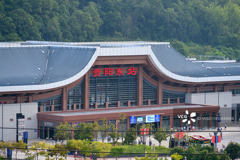 贵阳东站高铁站图片素材