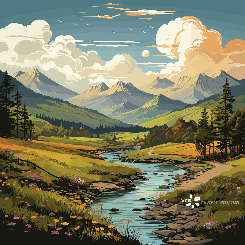 大雾山图片素材