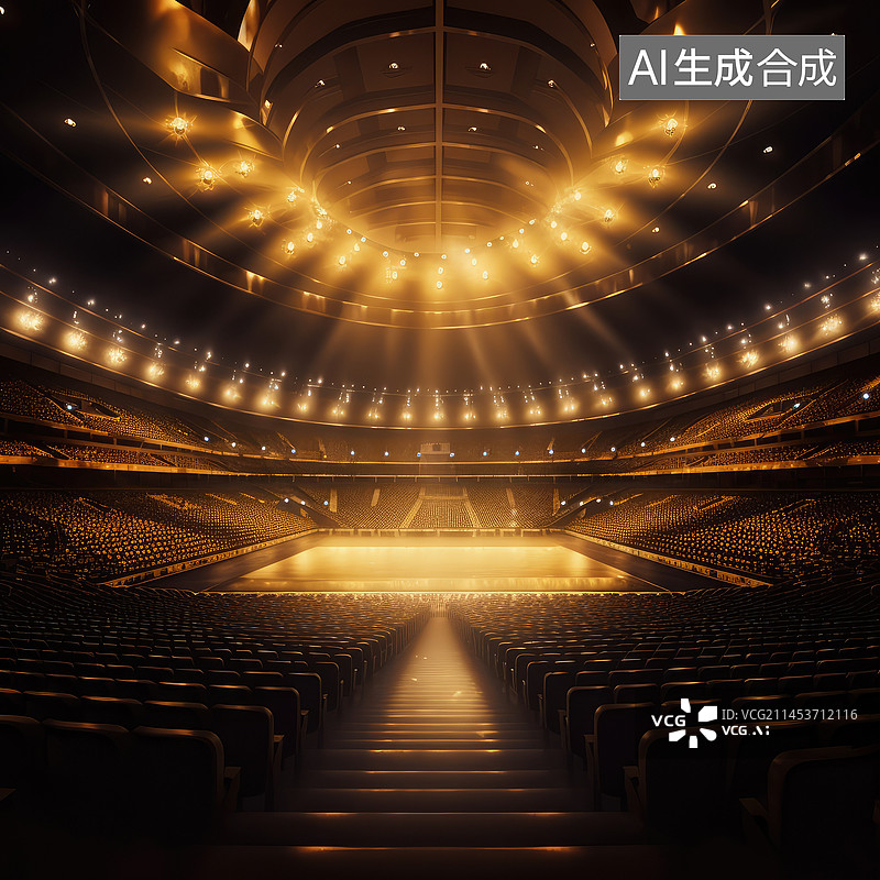 【AI数字艺术】璀璨焦点图片素材