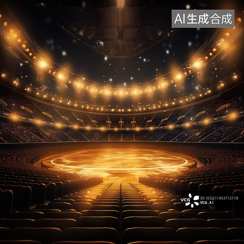 【AI数字艺术】璀璨焦点图片素材