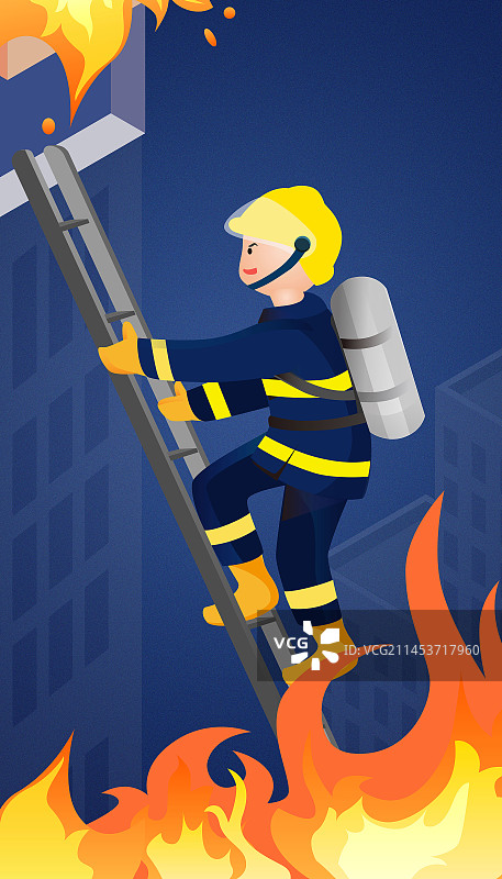 消防员救火图片素材