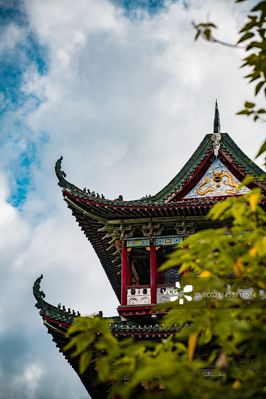 江西赣州旅游江南宋城历史文物古迹历史建筑城市景观古楼中国风古风八镜台图片素材